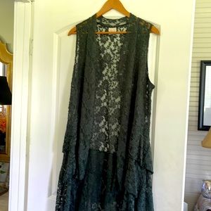 Long lace overlay for dresses